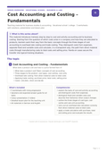 Cost Accounting and Costing – Fundamentals