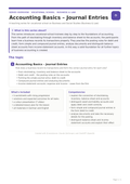 Accounting Basics – Journal Entries