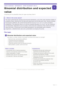 Binomial distribution and expected value