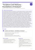 Sculpture and Statuary – Foundations of Analysis