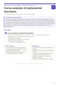 Curve analysis of polynomial functions