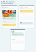 Fractions with Visual Models – Math / Fractions unit, sample page, Grades 4–5