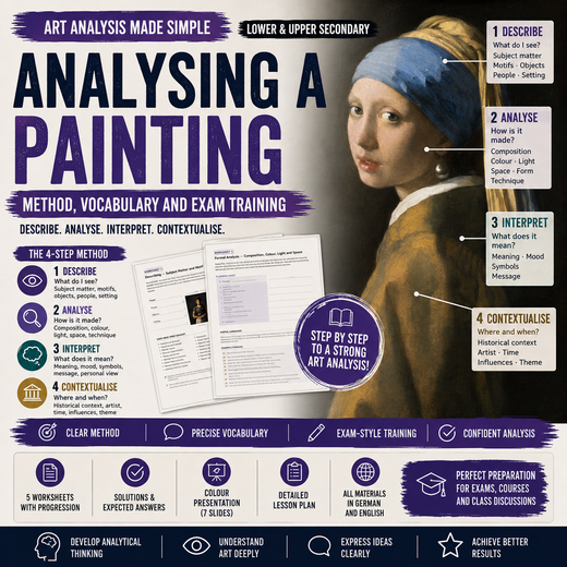 Analysing a Painting – Method, Vocabulary and Exam Training