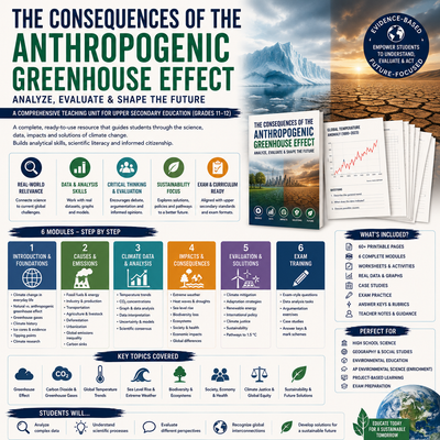 Climate Change and the Anthropogenic Greenhouse Effect | Analysis, Impacts & Future Perspectives