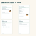 Heart Words – preview of sample pages