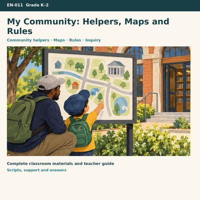 My Community: Helpers, Maps and Rules | Community Helpers, Map Skills & Rules | Grades K–2