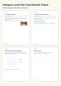 Integers and the Coordinate Plane | 8 Lessons, 8 Challenges & a Project | Grade 6