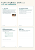 Engineering Design Challenges | 8 Challenges, Case Cards & a Project | Grades 6–8
