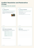 Conflict Resolution and Restorative Circles | 8 Lessons, 4 Facilitator Cases & Project | Grades 6–8
