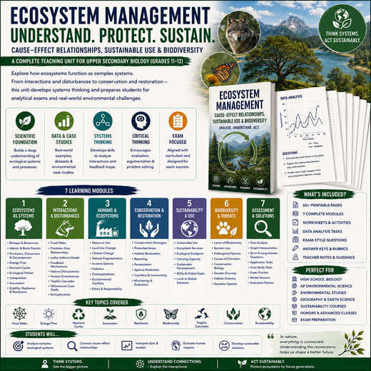 Ecosystem Management | Biodiversity, Sustainability & Ecological Systems