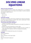 Algebra – Equations and Inequalities | Foundations Workbook for Problem Solving | GRADE 5–9