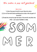 We Craft a Pop Art Garland – Printable Art Activity for Grades K–4