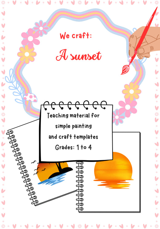 Sunset Craft Project – Peaceful Art Activity for Elementary Kids
