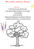 Autumn Tree Craft – Hands-On Fall Worksheet for Grades K–4