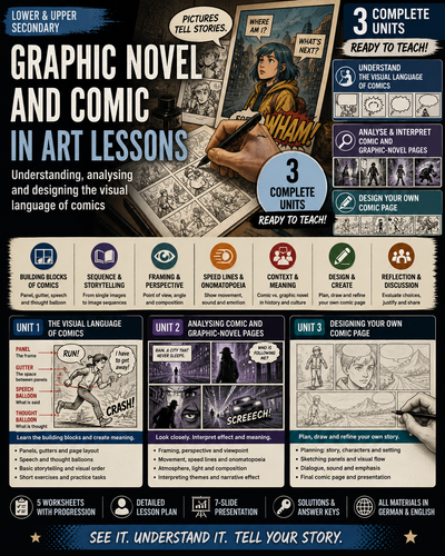 Graphic Novel and Comic in Art Lessons