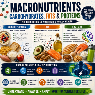 Macronutrients: Carbohydrates, Fats & Proteins