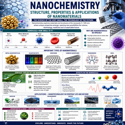 Nanochemistry – Nanomaterials, Surface Properties & Modern Applications