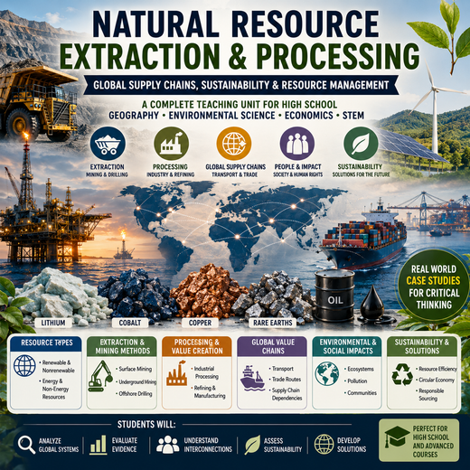 Natural Resource Extraction & Processing β Global Supply Chains, Sustainability & Resource Management