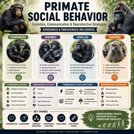 Primate Social Behavior Unit – Evolution, Animal Behavior & Reproductive Strategies