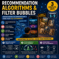 Recommendation Algorithms and Filter Bubbles – Computer Science Unit: Worksheets, Projects & Slides (Grades 6–9)