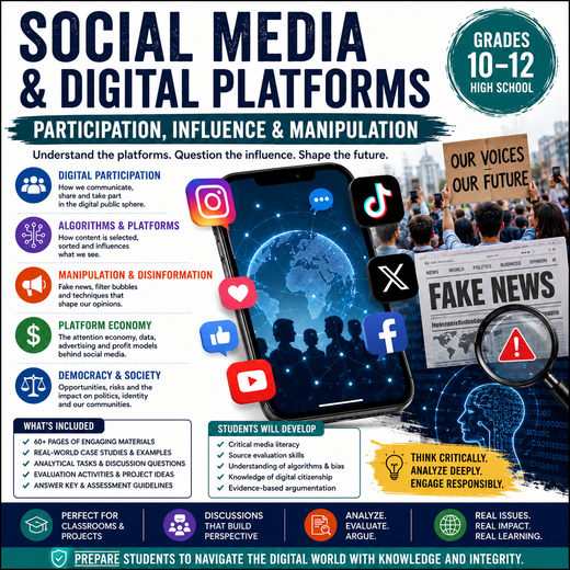 Social Media & Digital Platforms – Participation, Influence, and Manipulation