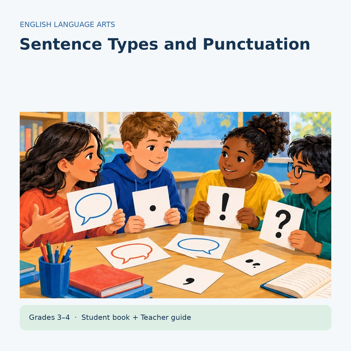 Sentence Types & Punctuation – Grades 3–4 teaching unit cover