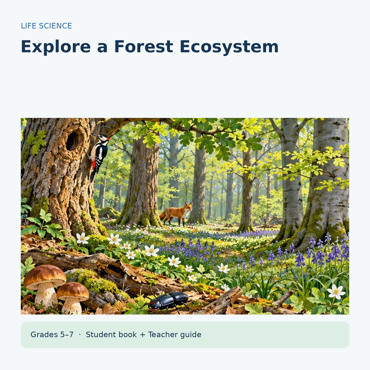 Explore a Forest Ecosystem – Grades 5–7 teaching unit cover