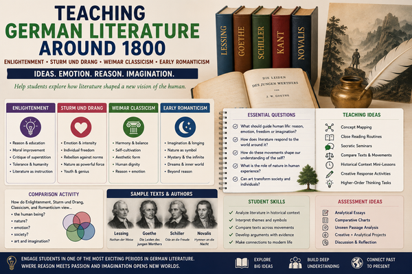 Teaching German Literature Around 1800: Enlightenment, Emotion, Reason and Romantic Imagination