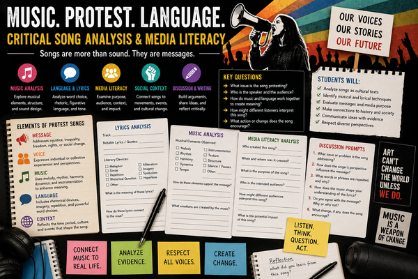 Teaching Protest Songs: How Music, Language and Media Literacy Build Critical Thinking