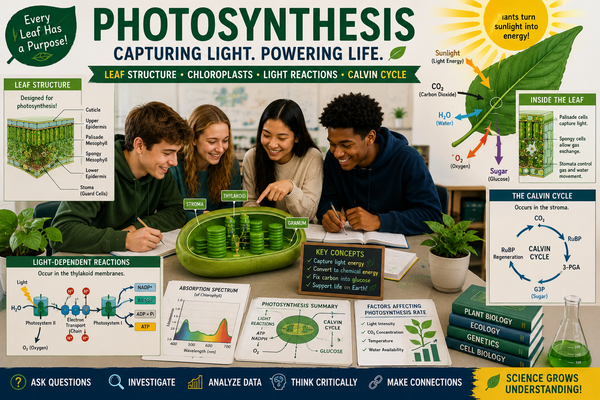 Teaching Photosynthesis: Leaf Structure, Chloroplasts and the Calvin Cycle in High School Biology