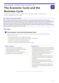 The Economic Cycle and the Business Cycle