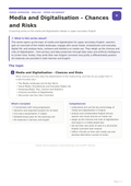 Media and Digitalisation – Chances and Risks