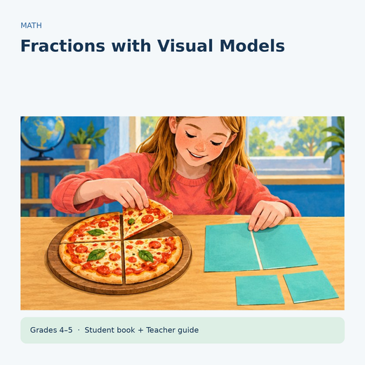 Explorer Bundle | 4 Complete Units: Fractions, Ancient Egypt, Color Mixing & Instruments | Grades 3–6