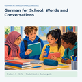 German for School: Words & Conversations – World Languages / German unit cover, Grades 3–6