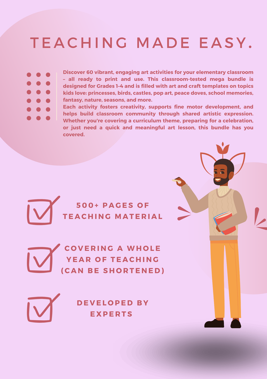 BUNDLE XXL: PRINTABLE CRAFTS IN GRADES 1–4 – Templates | Ready-to-Use | Projects