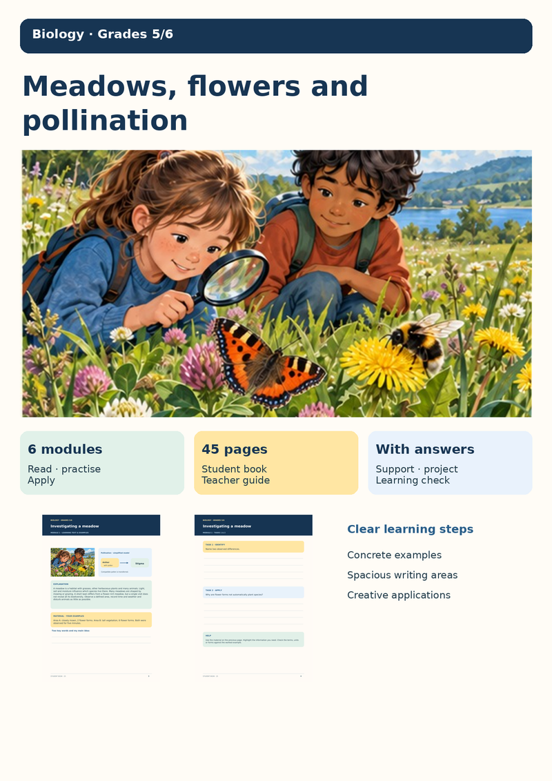 Nature & Science Bundle | 3 Complete Units: Weather, Meadows & Pollination, Forces & Motion | Grades 3–6