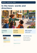In the Town: Places & Directions | Location Words, Asking the Way, Giving Routes & Opening Hours | ESL / EAL Unit A1–A2 | Grades 3–6