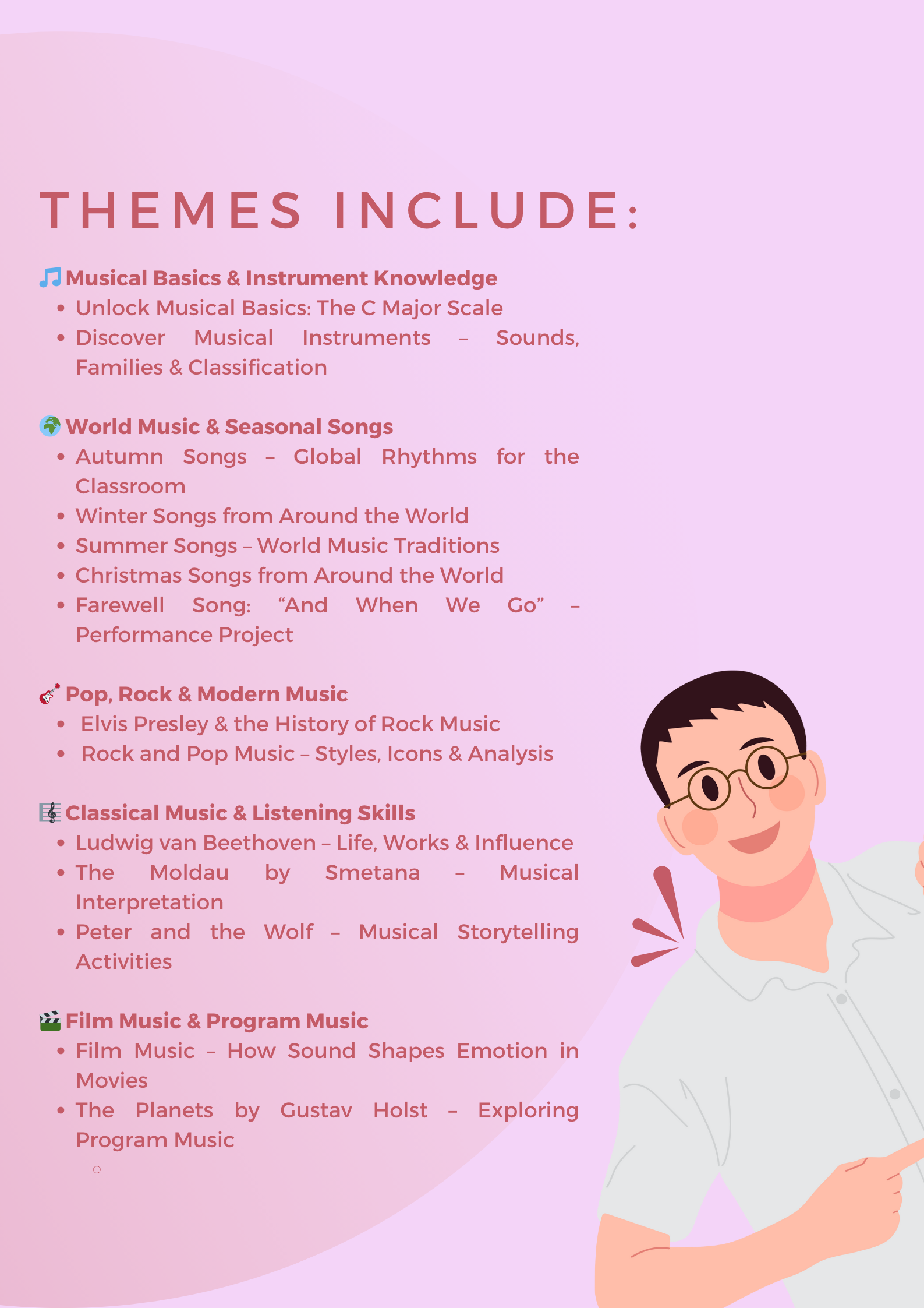 All-in-One Music Curriculum Bundle – World Music, Classical, Pop & Film | Grades 3–10