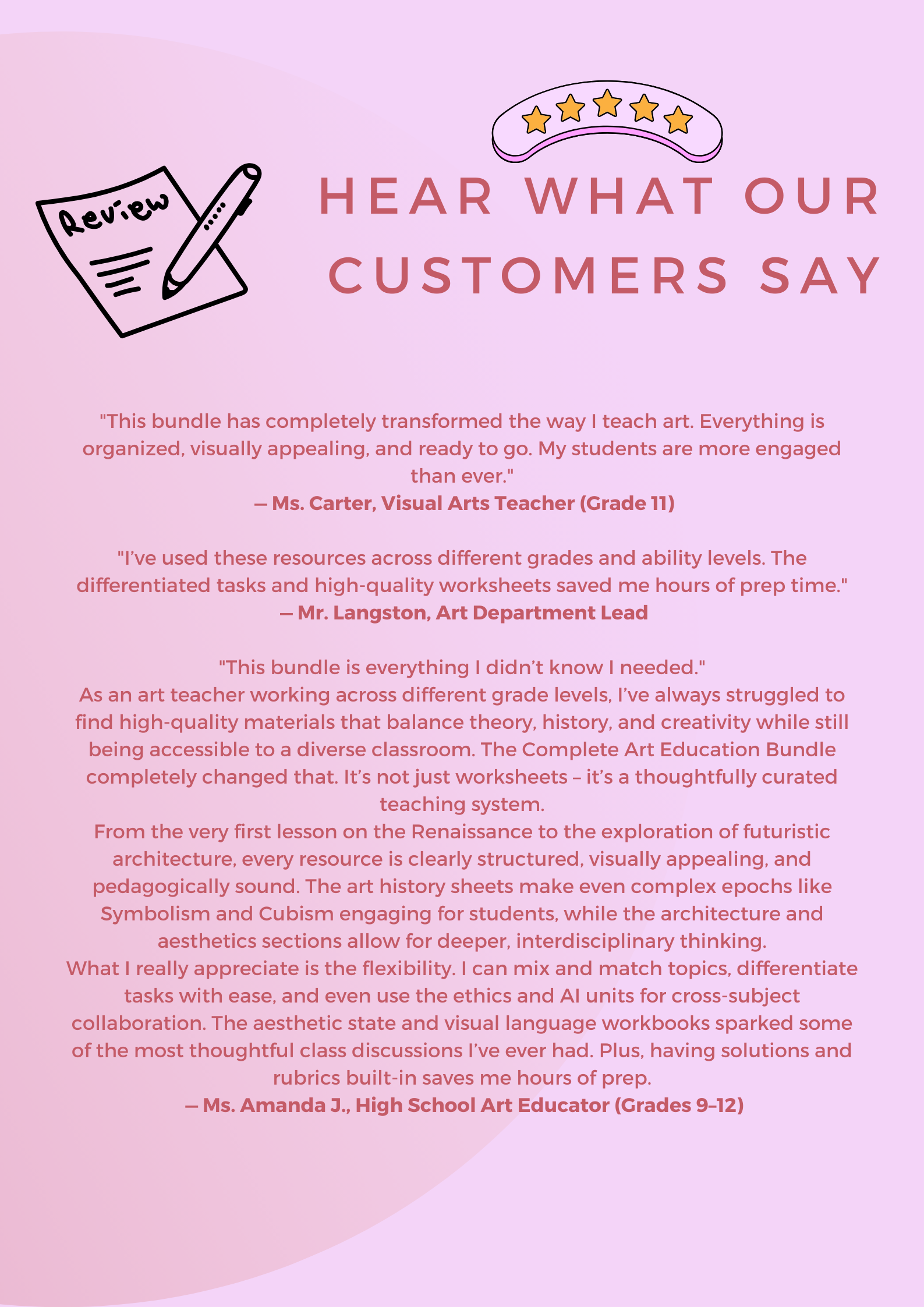 Complete Art Education Bundle for High School Teachers