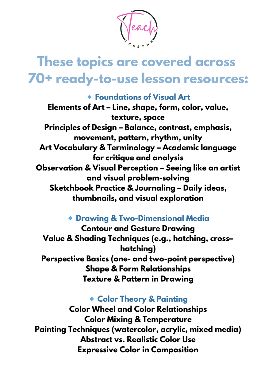Art Complete – Ready-to-Use Curriculum for Middle School Art image 5