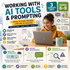 Working with AI Tools and Prompting – Computer Science Unit: Worksheets, Projects & Slides (Grades 6–9)
