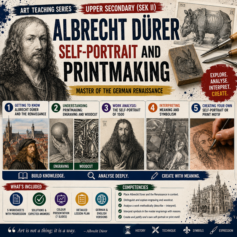 Albrecht Dürer – self-portrait and printmaking