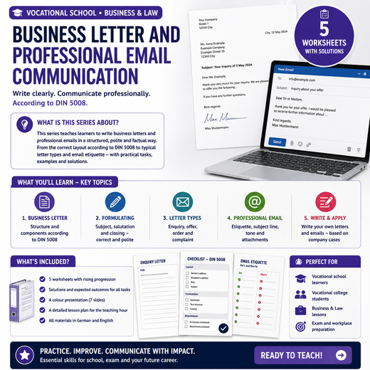 Business Letter and Professional Email Communication