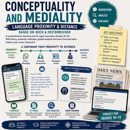 Conceptuality and Mediality – Koch & Oesterreicher's Language Proximity & Distance Teaching Unit