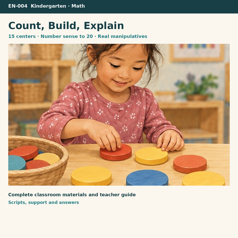 Number Sense to 20 – cover