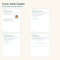 Number Sense to 20 – preview of sample pages
