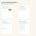 Cursive Writing – preview of sample pages