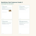Nonfiction Text Features – preview of sample pages