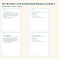 Text Evidence and Constructed Response – preview of sample pages