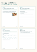 Energy and Waves – preview pages